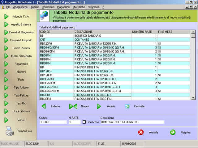 FINSON PROGETTO GIOIELLERIE 2 PER WINDOWS - schermata 1