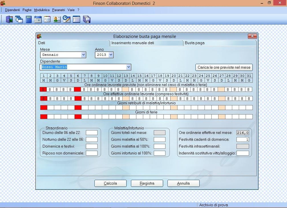FINSON PROGETTO COLLABORATORI DOMESTICI 2 - schermata 1