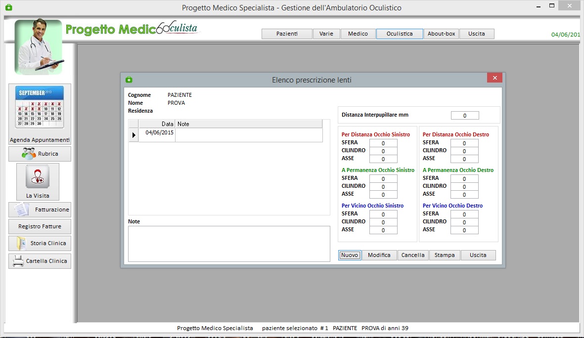 FINSON PROGETTO MEDICO OCULISTA - schermata 1