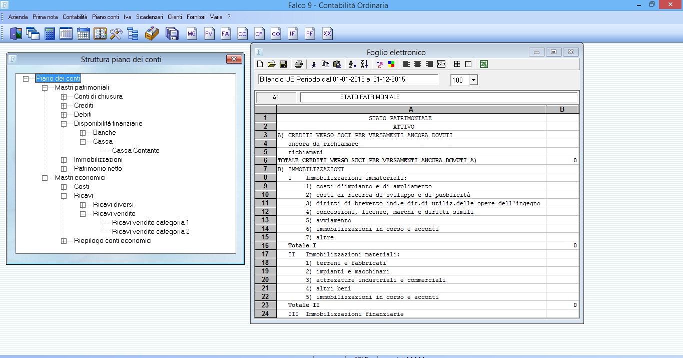 FINSON FALCO 9 CONTABILITA' ORDINARIA PER WINDOWS - schermata 1