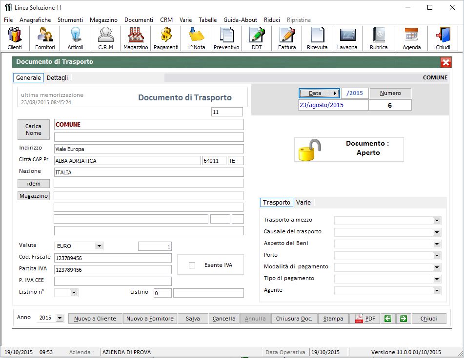 FINSON SOLUZIONE MAGAZZINO 11 PER WINDOWS - schermata 1