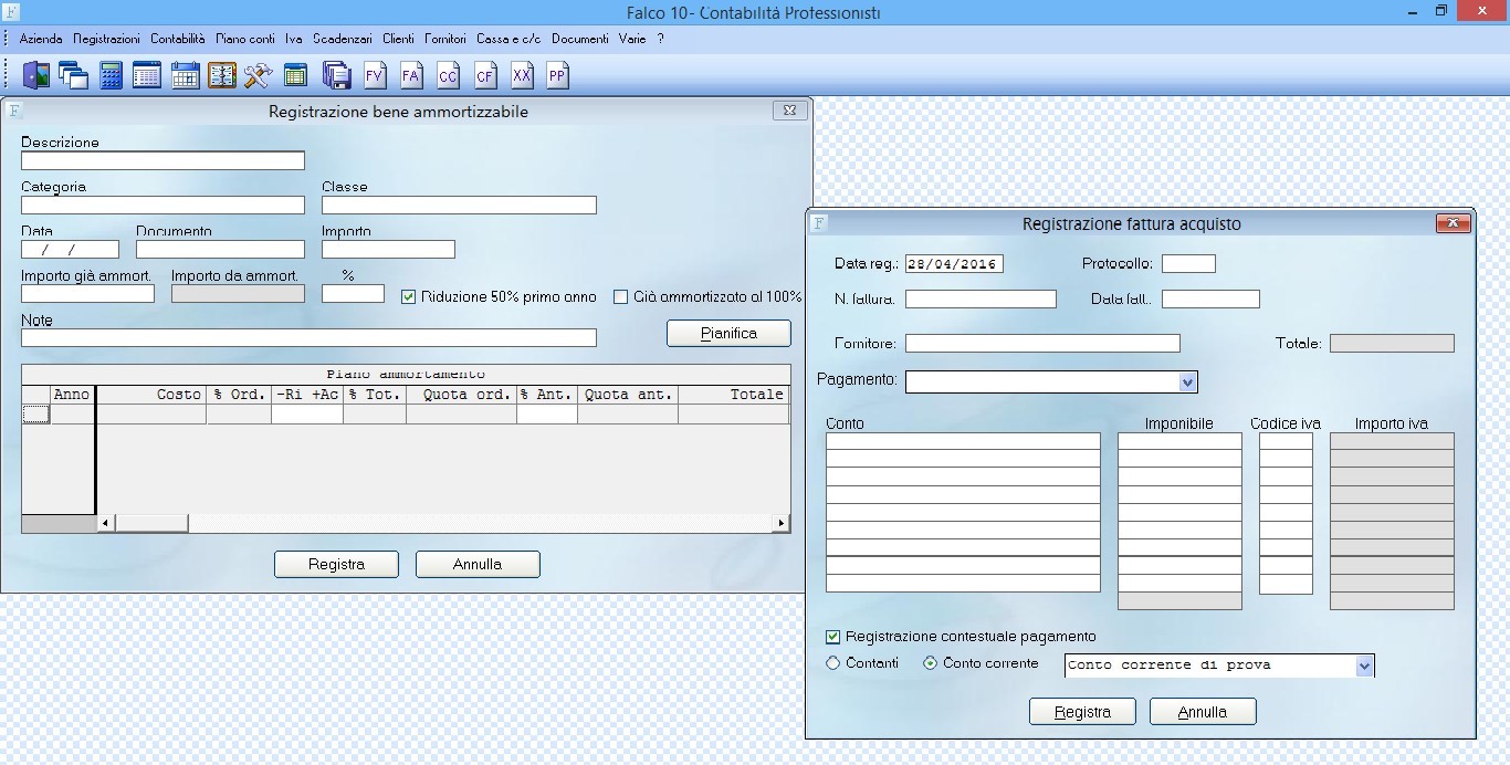 FINSON FALCO 10 CONTABILITA' PROFESSIONISTI PER WINDOWS - schermata 1