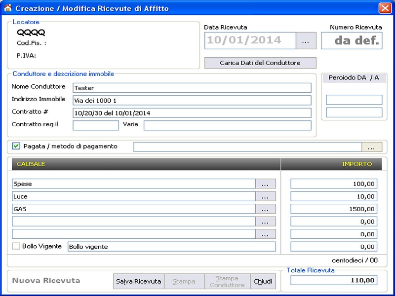 FINSON GESTIONE AFFITTI 4 PER WINDOWS - schermata 2